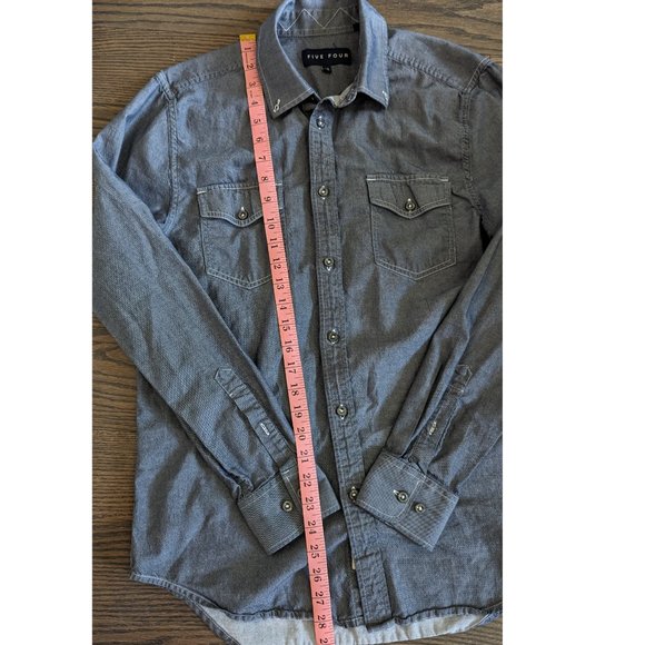 Five Four Long-Sleeve Button Up Shirt - M - Picture 5 of 5